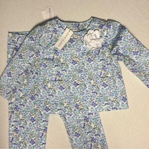 Janie and Jack size 5 floral “suite”